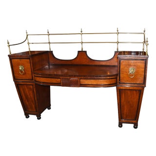 Regency Satinwood and Brass Sideboard For Sale