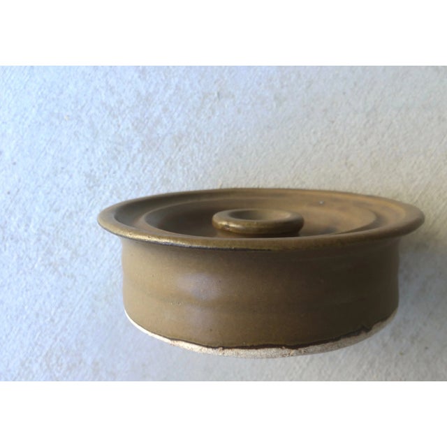 Brown Mid Century Modern Drip Glazed Teapot For Sale - Image 8 of 8