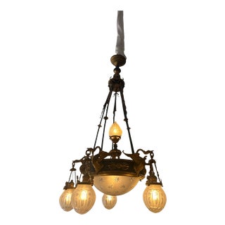 Empire Style Chandelier, 1890s For Sale