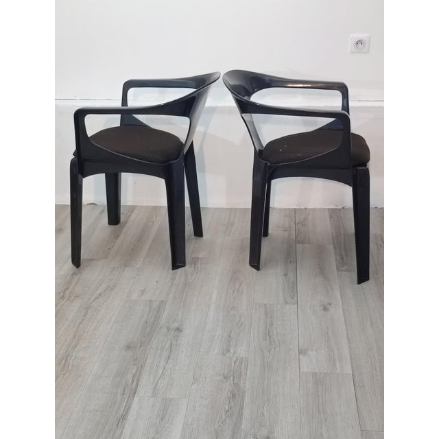 1970s Armchairs by Henry Massonnet for Stamp, 1974, Set of 2 For Sale - Image 5 of 18