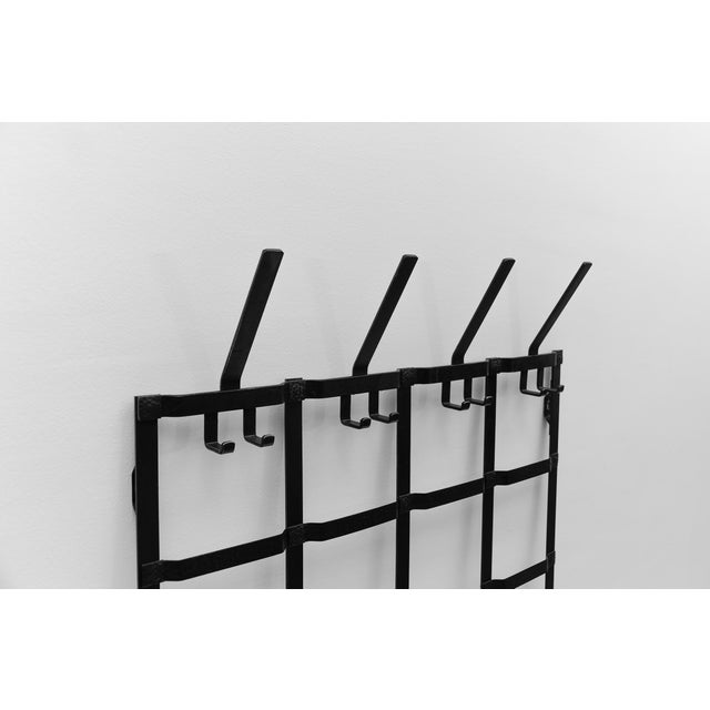 Mid-Century Modern Geometric 3D Wall Coat Rack, 1960s For Sale - Image 4 of 10