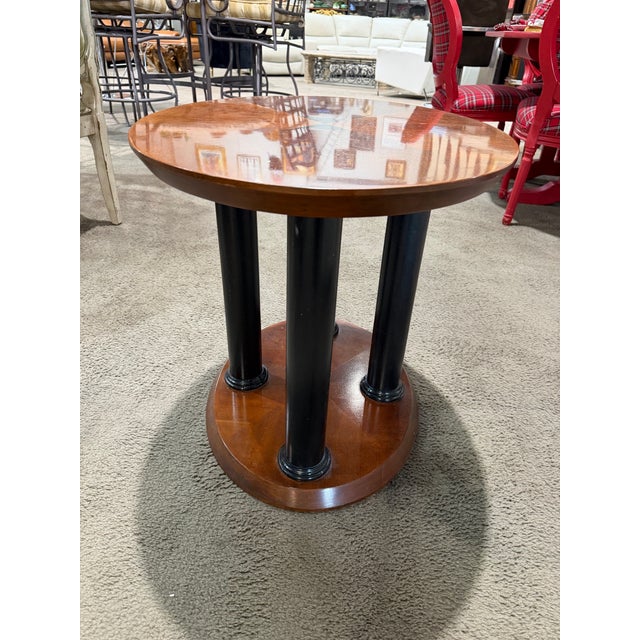 Lane Furniture Lane Mahogany Inlay Side Table For Sale - Image 4 of 6