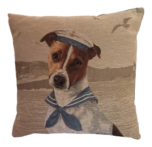 Sailor Dog Tapestry Pillow