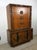 Mid Century Modern Armoire With Five Drawers and Unique Brass Hardware For Sale In Philadelphia - Image 6 of 18