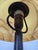 Art Deco Scandinavian Table Lamp with Amber Glass Shade For Sale - Image 10 of 14