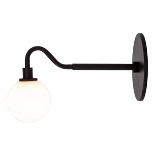 Prototype Architect Wall Sconce a by Research.Lighting, Black, Glass For Sale