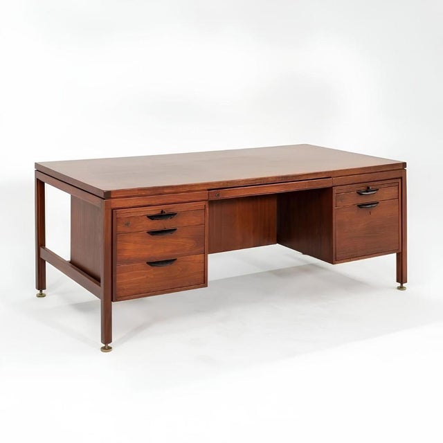 Large Danish Executive Desk by Jens Risom, 1970s For Sale - Image 6 of 6