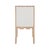 Matthew Izzo Home Lanister Cerused Oak Square Back Dining Chair With Performance Linen Upholstery For Sale In New York - Image 6 of 7