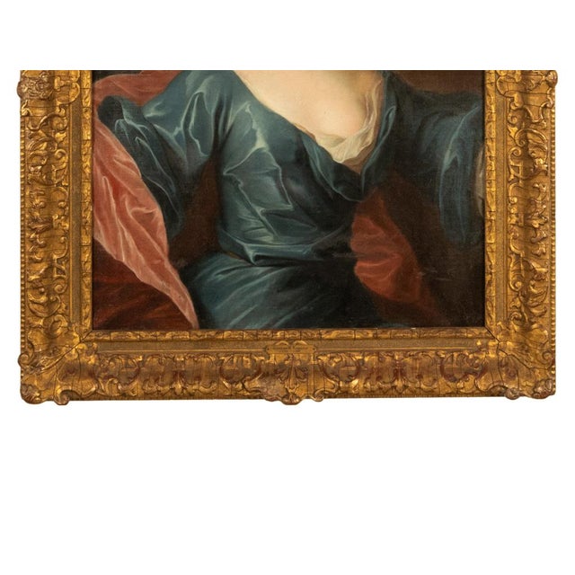 Mid 18th Century Antique 18thC Royal French Oil Painting Portrait Elizabeth Madame Palatine 1780 by Nicolas Bernard Lépicié, 1780 For Sale - Image 5 of 15