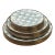 Mackenzie Childs Enamelware Sterling Check Dinnerware, Set of Twenty-Six For Sale