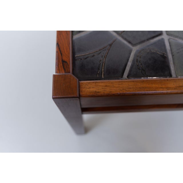Mid-Century Danish Rosewood Coffee Table with Tiled Top, 1960s For Sale - Image 6 of 18