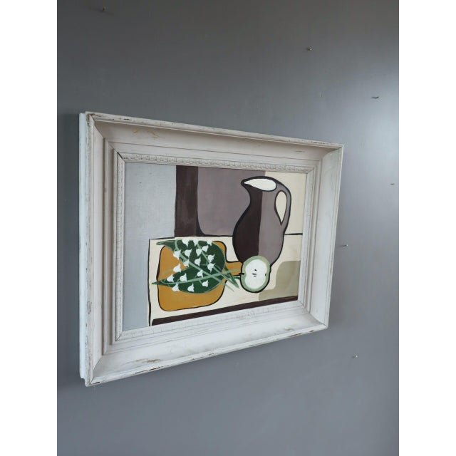 Contemporary 'Lily of the Valley & Jug' Original Still Life Oil Painting, Framed For Sale - Image 4 of 11