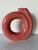 1980s Postmodern Sculptural Coral Pink Glazed Ceramic Vase by Jessica For Sale In Miami - Image 6 of 12
