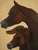 Mid-Century Modern Mid Century Modern Oil Painting of Two Arabian Horses For Sale - Image 3 of 4
