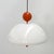 Martinelli Luce Orange Saliscendi Pendant Light attributed to Elio Martinelli for Martinelli Luce, 1970s For Sale - Image 4 of 7