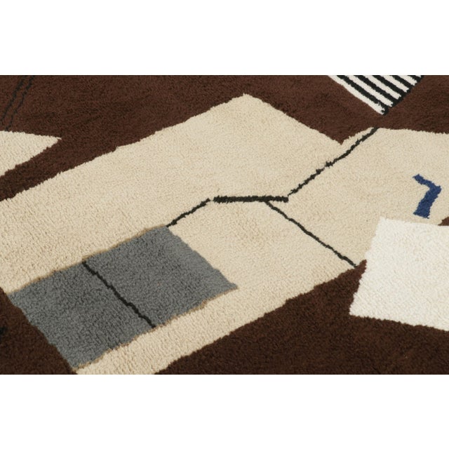 Mid-Century Modern Vintage Mid-Century Modern Abstract Wool Rug by Rug & Kilim, 1950-1959 For Sale - Image 3 of 9