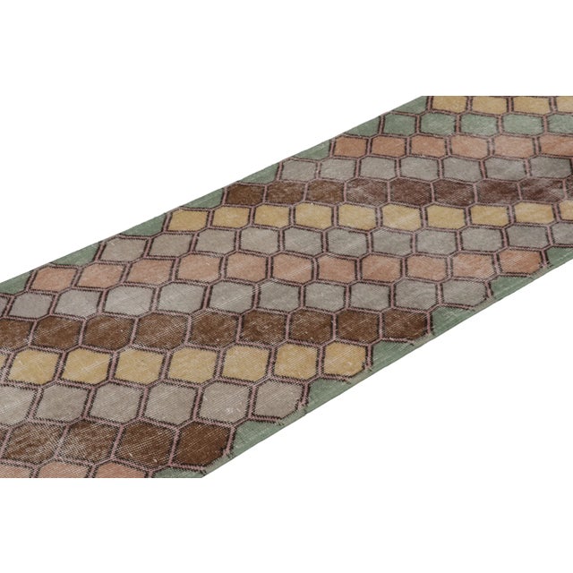 This 2x9 vintage runner rug is an exciting new addition to Rug & Kilim’s collection of mid-century Turkish rugs of unique...