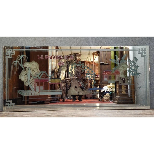 Vintage Restaurant Mirror, 1970s For Sale - Image 9 of 10