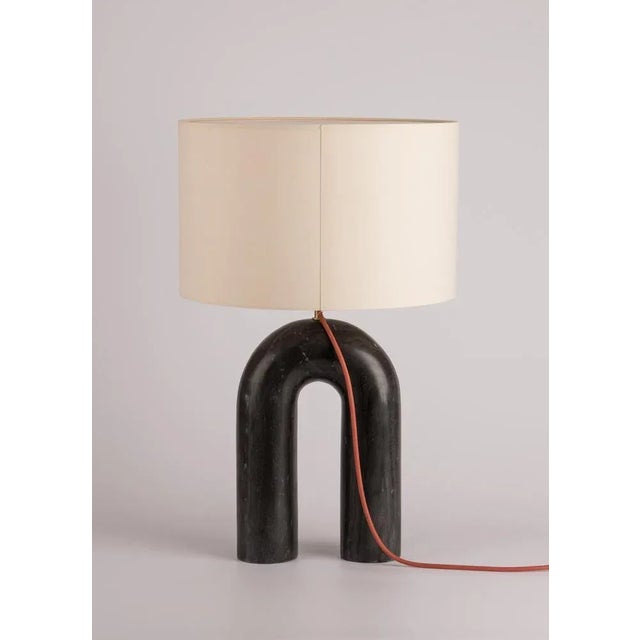 Not Yet Made - Made To Order Black Marble Arko Table Lamp by Simone & Marcel For Sale - Image 5 of 10