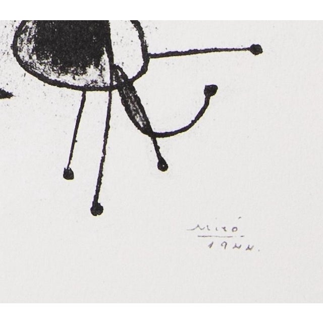 Joan Miro, Barcelona, The Party, Signed Silkscreen Print For Sale - Image 5 of 6