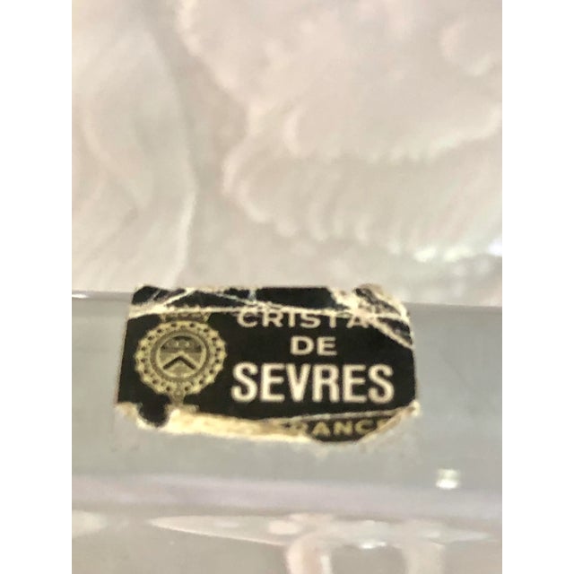 Cristalleries De Sevres French Sevres Crystal Poodle Dog Ashtray/Catchall For Sale - Image 4 of 5