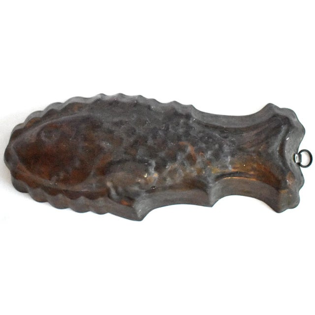 Antique Copper Tin-Lined Fish Mould For Sale - Image 10 of 10