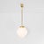 1950s Plumb Bob Pendant Lamp in Opaline Glass, 1950s For Sale - Image 5 of 9