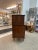 1970s 1970s Vintage Mid Century Modern Highboy Dresser by United With Sculpted Wood Front For Sale - Image 5 of 9