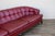 Monteverdi-Young Mid-Century Modern Tufted Ruby Red Leather Sofa, 1973 For Sale - Image 11 of 18