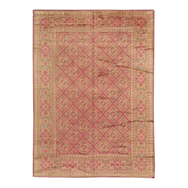 Galerie Shabab Collection Mid-20th Century Viennese Savonnerie Style Rug For Sale