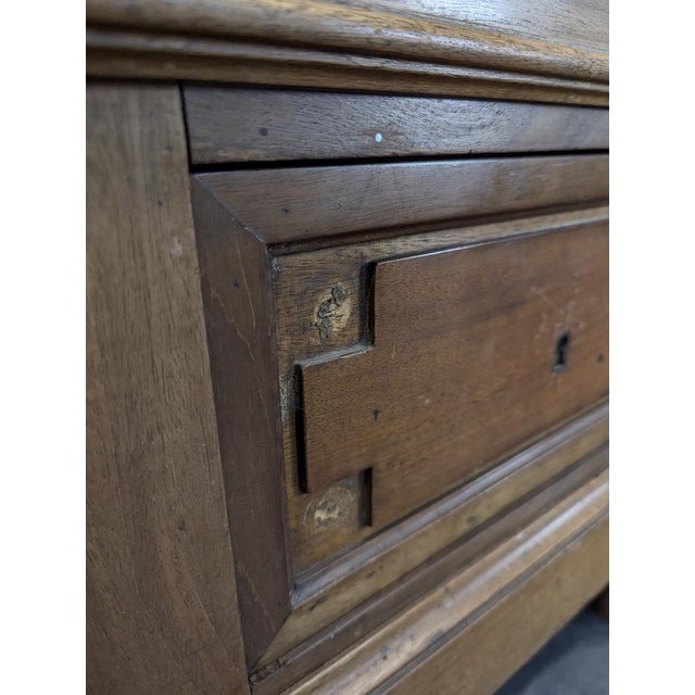 Wood Louis XVI Mahogany Brown Bookcase For Sale - Image 7 of 10