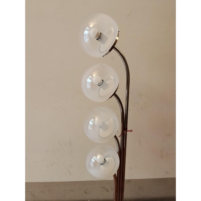 Murano Glass Floor Lamp attributed to Goffredo Reggiani, 1960s For Sale - Image 9 of 18