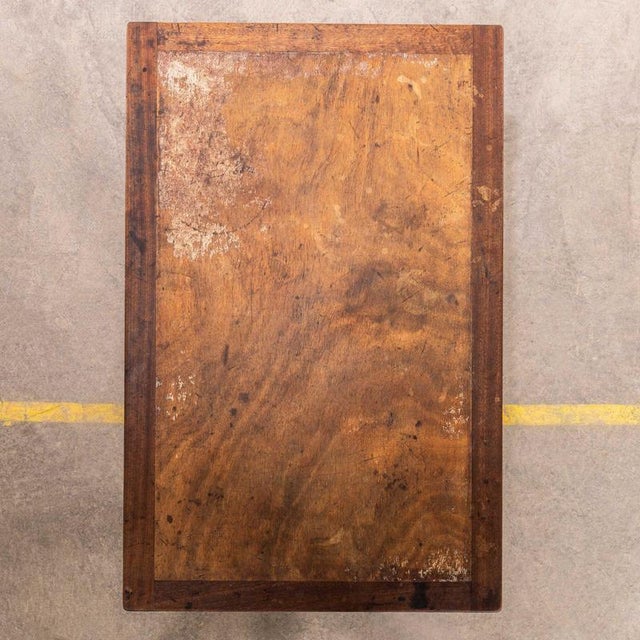 Very good example of a classic French bentwood bistro table. Original throughout the base is a bentwood masterpiece with...