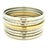 Roberto Coin Martellato 18k Gold and Sterling Silver Set of Eight Bangles For Sale In Miami - Image 6 of 11