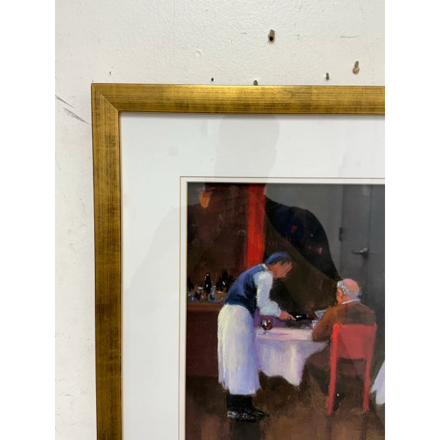 Francine Hurd "Restaurant Series 2" Original Pastel Art Work + Signed, Circa 2004 For Sale - Image 4 of 12