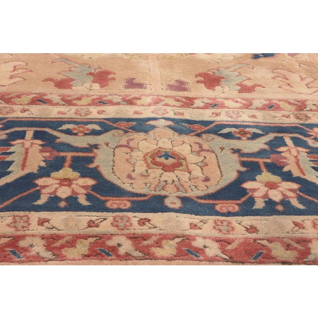 Late 20th Century Late 20th Century Vintage Turkish Oushak Rug - 08'08x 12'07 For Sale - Image 5 of 9