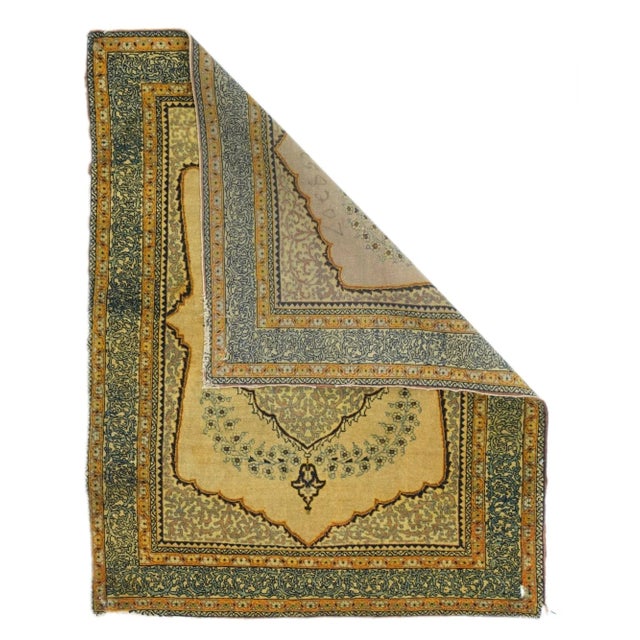 Traditional Antique Tabriz Rug 2'10'' x 3'6'' For Sale - Image 3 of 10