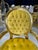 Yellow Baroque Golden Yellow Velvet Chair With Exquisite Gold Leaf Details For Sale - Image 8 of 10
