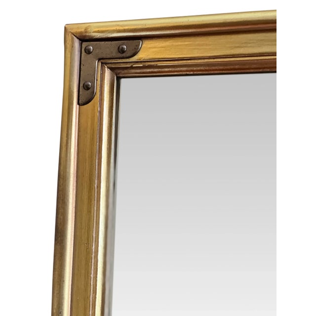 1970s 1970s Hollywood Regency Giltwood Cheval Floor Mirror For Sale - Image 5 of 13