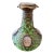 Antique Emerald Jade Green Opaline Crystal Perfume Bottle For Sale