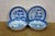 46 Pc Vintage Chinese Export Canton Blue & White Porcelain Pagoda Dinnerware Set For Sale - Image 14 of 15