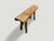 2010s Andrianna Shamaris Teak Wood Log Style Bench For Sale - Image 5 of 5