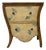 Vintage Coastal Seashell Motif Bombé Two-Drawer Accent Chest For Sale