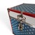 Vintage American Flag Patriotic Steamer Trunk W/ Working Key For Sale - Image 16 of 18