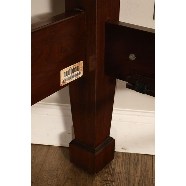 Ethan Allen Georgian Court Cherry King Four Poster Bed Frame For Sale - Image 14 of 18