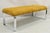 Mid Century Modern Chrome Steel Flat Bar Milo Baughman Style Bench by Tulip Inc For Sale - Image 12 of 12