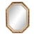 1970s Octagonal Églomisé Mirror in Faux Tortoise - Hollywood Regency Style - Styled After Maison Jansen For Sale
