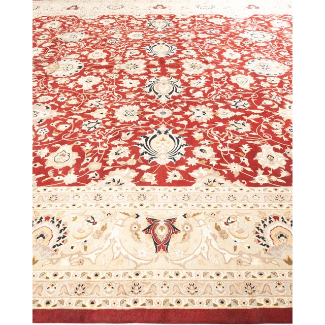 Solo Rugs Mogul, One-of-a-Kind Hand-Knotted Area Rug - Red, 12' 0" x 14' 8" For Sale - Image 4 of 8