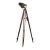 Antique Industrial Brass Floor Lamp on Surveyor Tripod, Early 20th Century For Sale