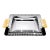 Vintage French Couzon 18/10 Stainless Steel Bar Tray With Resin Handles – Art Deco Cocktail Serving Platter For Sale